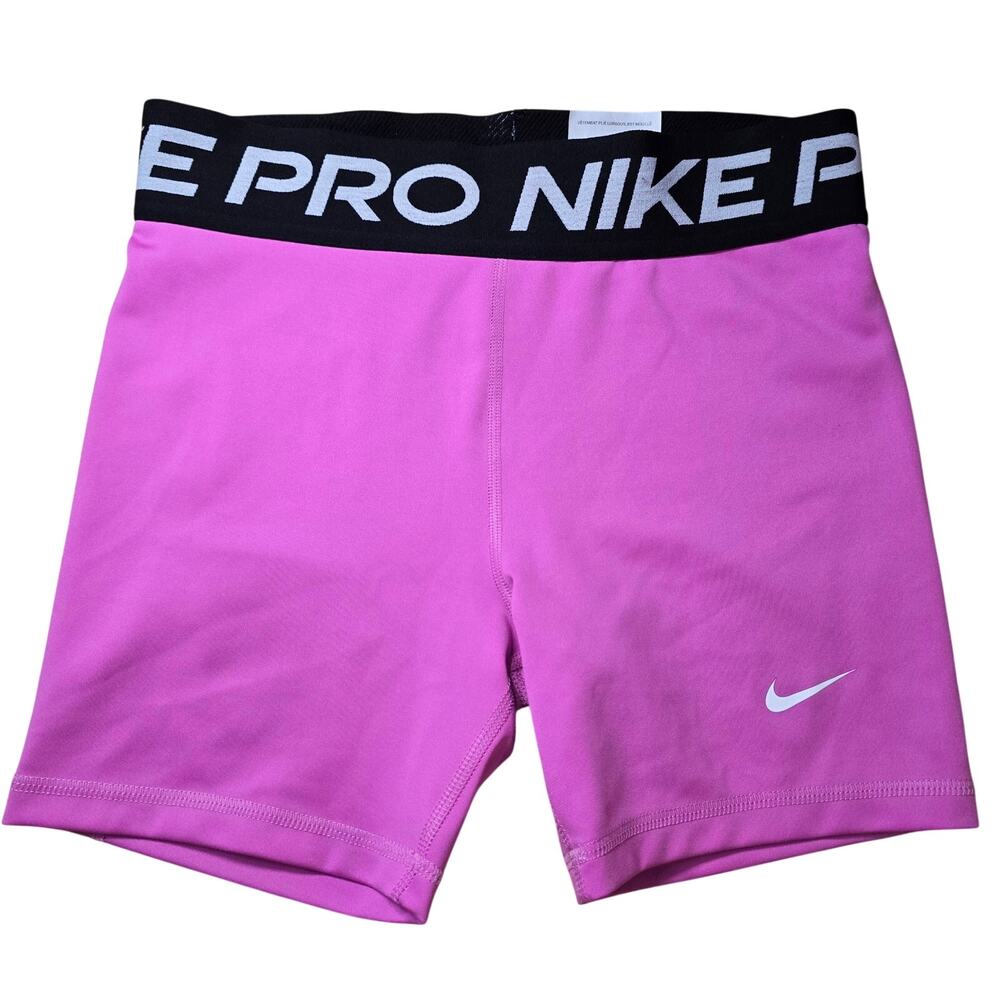 Nike Pro Dri-Fit Pink Athletic Athleisure Coquette Gym Shorts Size Large